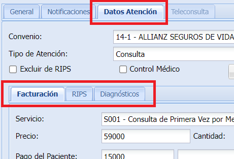 Información Administrativa en Citas