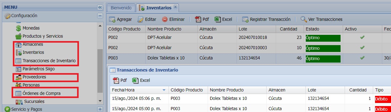 Nuevo Módulo de Inventarios