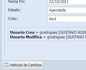 Ver Historial de Cambios
