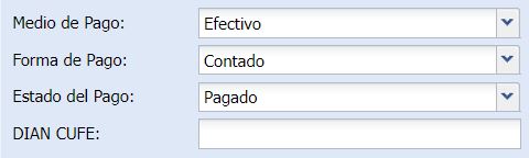 Forma de Pago y Estado de Pago de Facturas