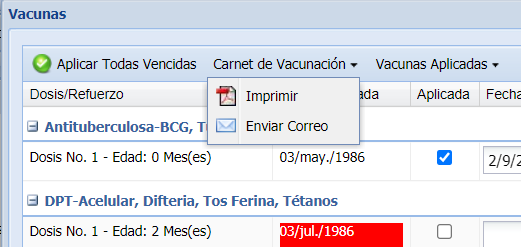Mejoras Vacunación